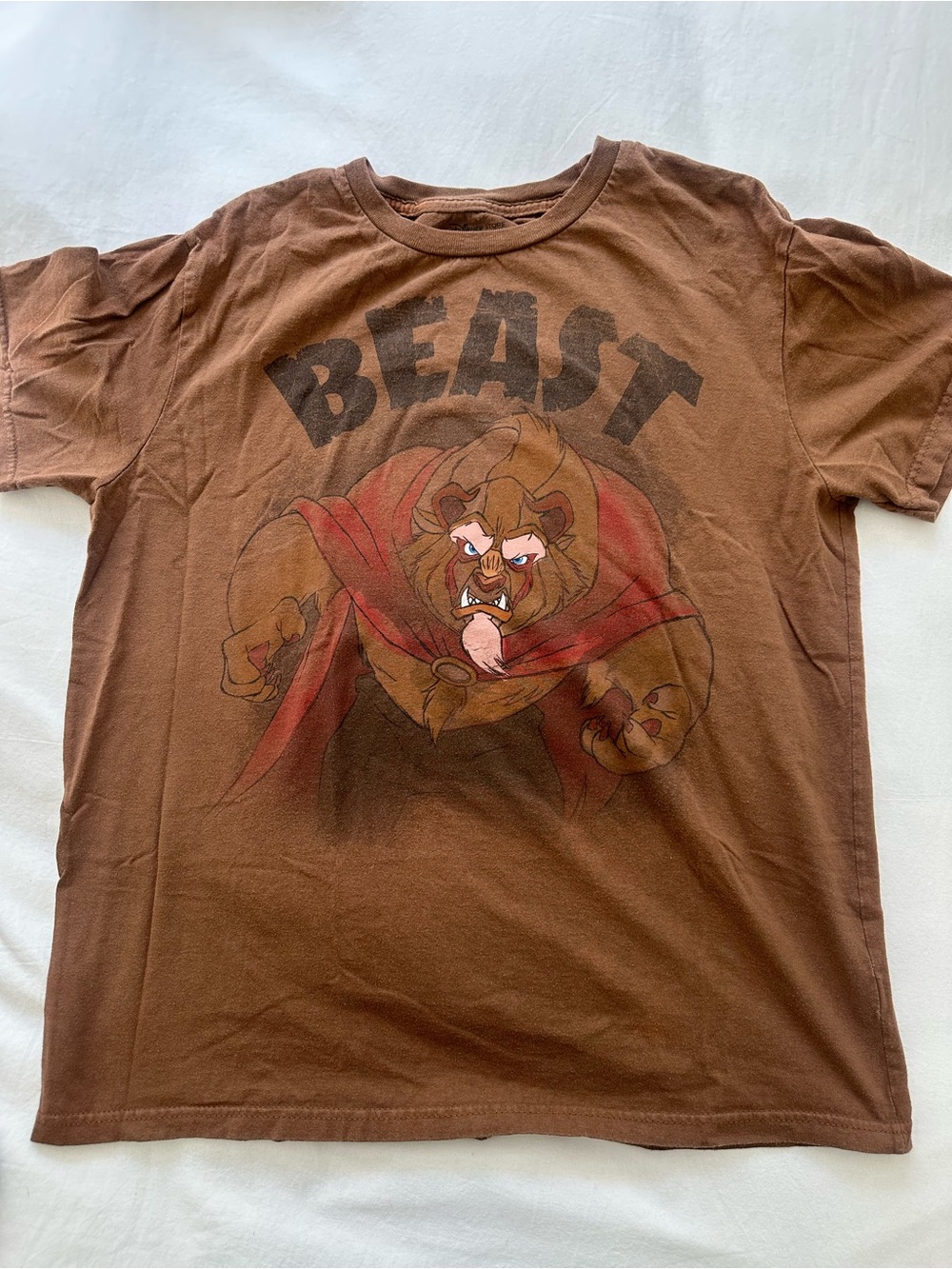 Beast Disney Graphic Brown Tee